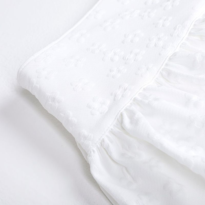 Flower-filled balloon skirt (WHITE)