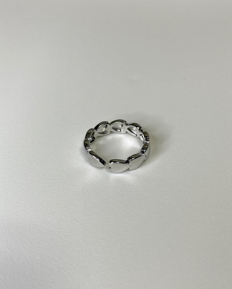 heart line ring (925silver)