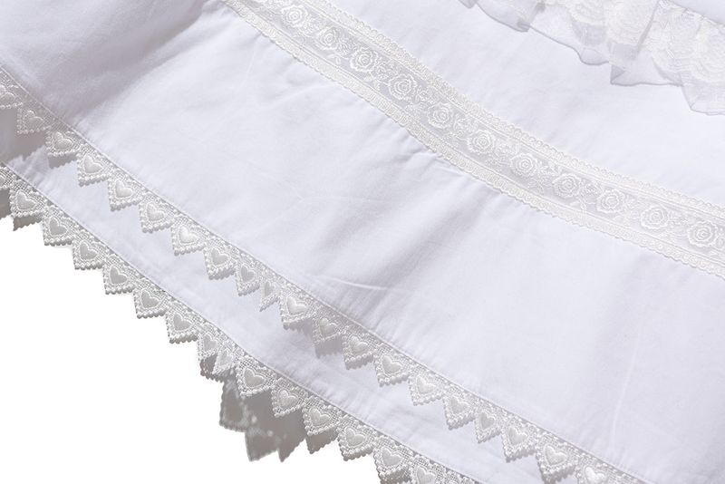 Apron-pyeseul Skirt (White)