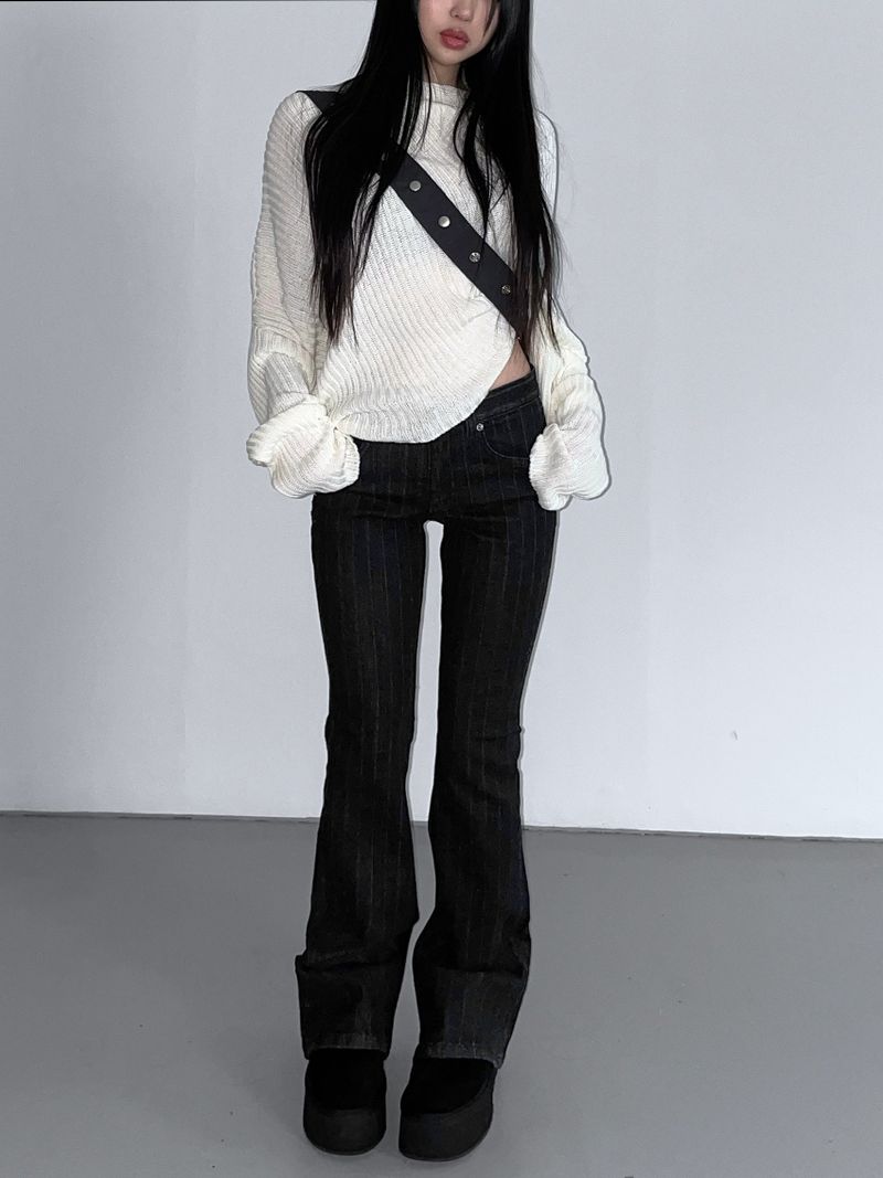 solitude striped bootcut