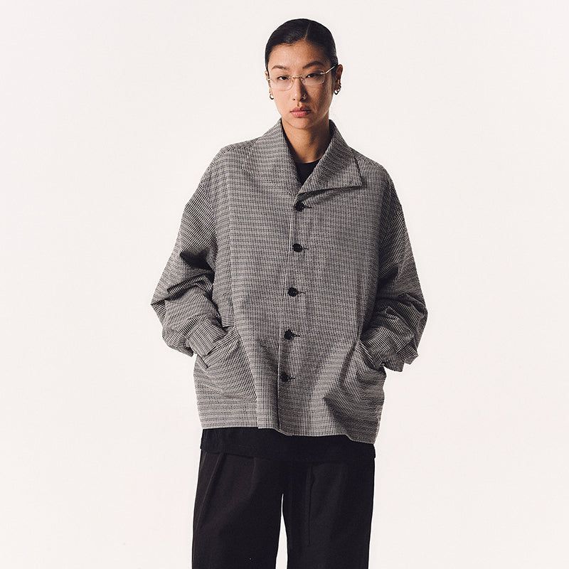 OVERLAPPING COLLAR JACKET