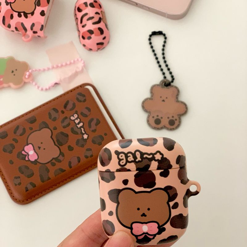 ギャルレオパードエアポッズケース (ピンク, airpods 3)