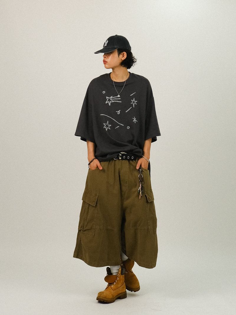 EA Washed Cargo Banding Bermuda Pants