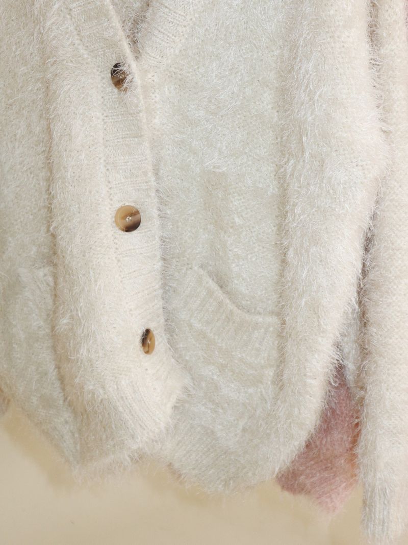 Featheryan Rouge Long Angora Cardigan