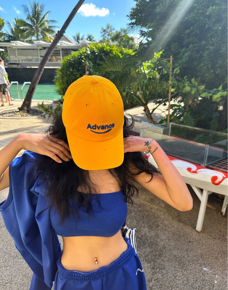 Delight-J（ディライトジェイ）の「Yellow lettering ball cap（Hats）」