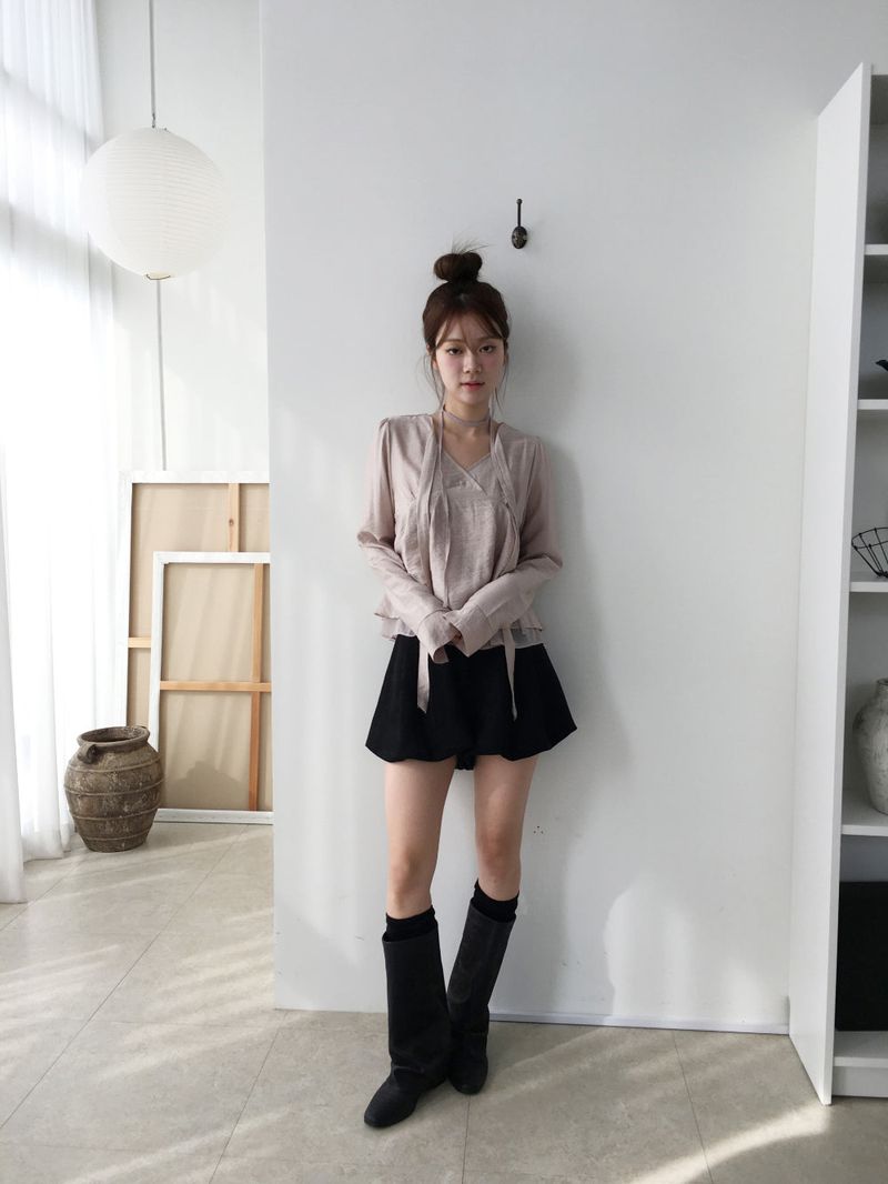 パンプキンスエードバンディングショーツ