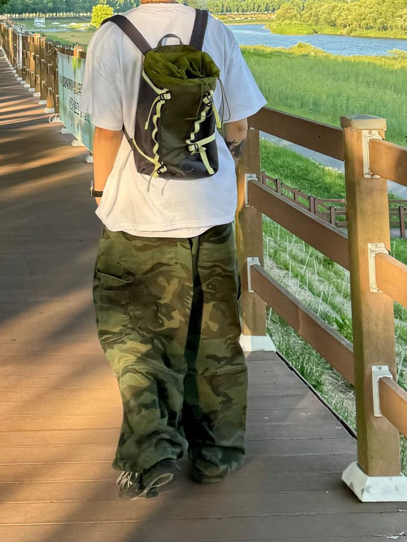Camoufalge Carpenter Balloon Pants 2C