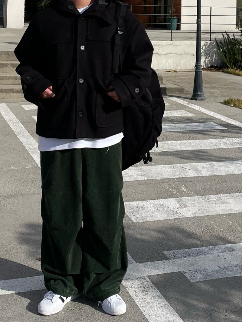 ADEL CORDUROY DOUBLE PINTUCK PANTS