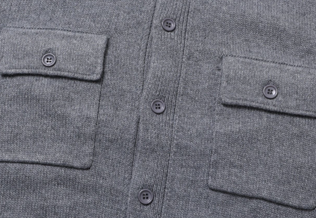 Flap Pocket Collar Knit Cardigan