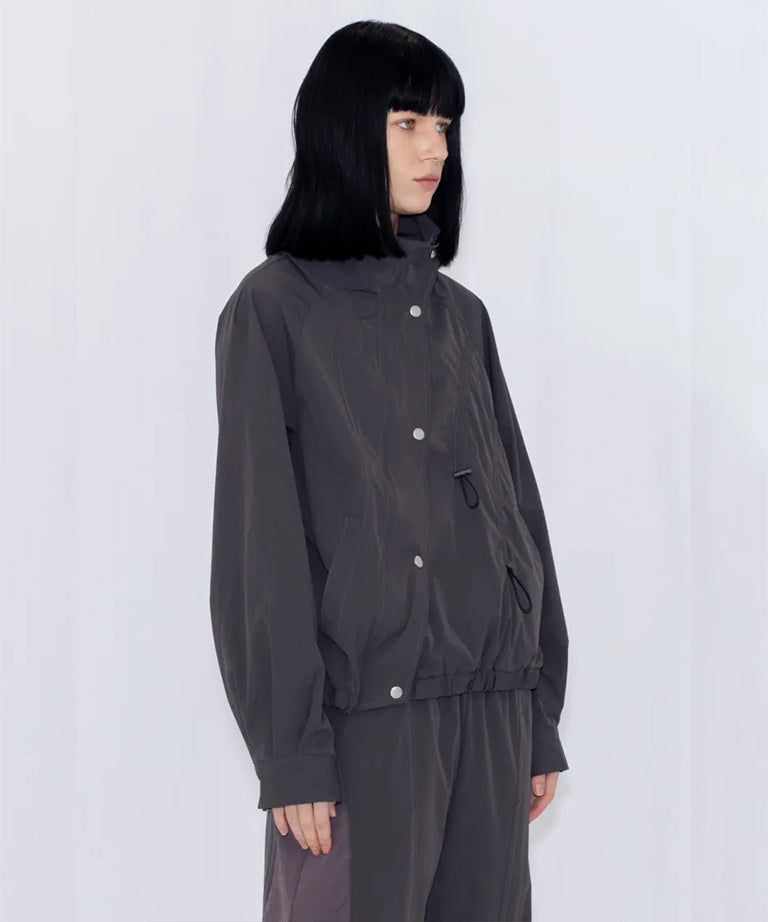 DRAWSTRING TRACK JACKET