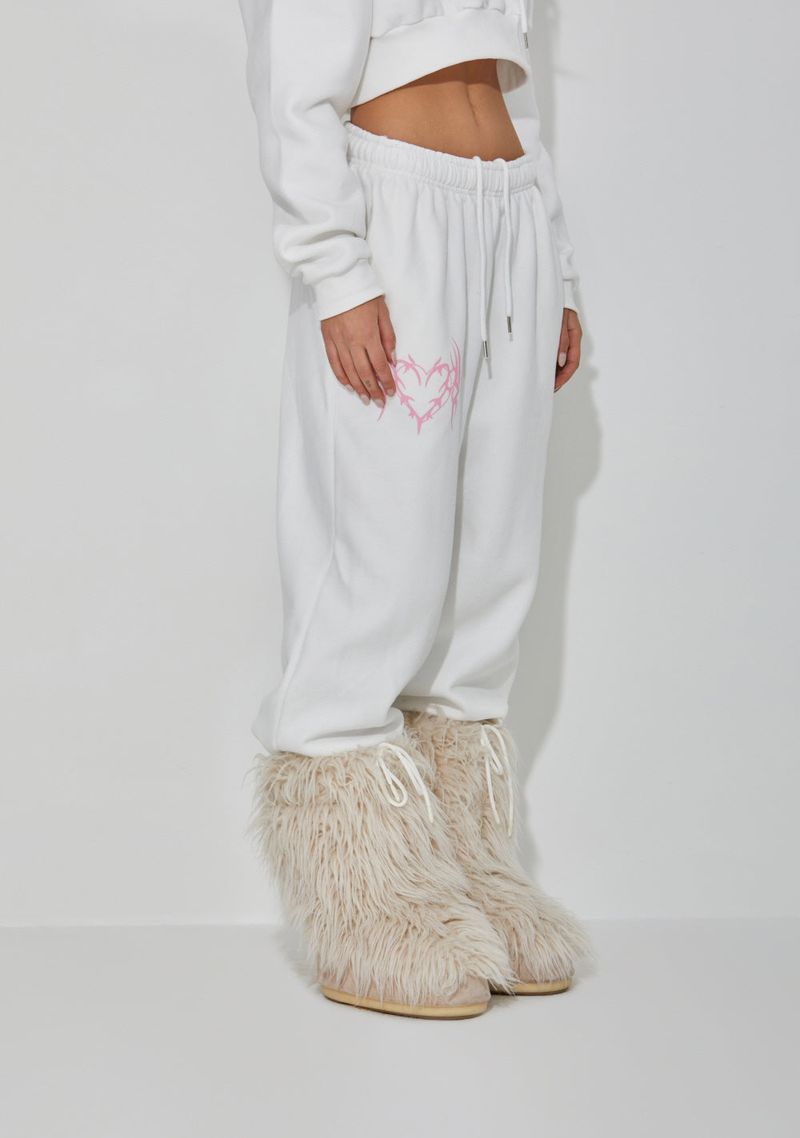 FLEECE HEART PANTS