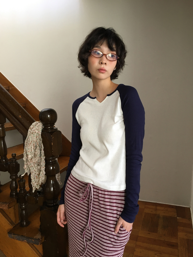 Renew knit long skirt (2color)