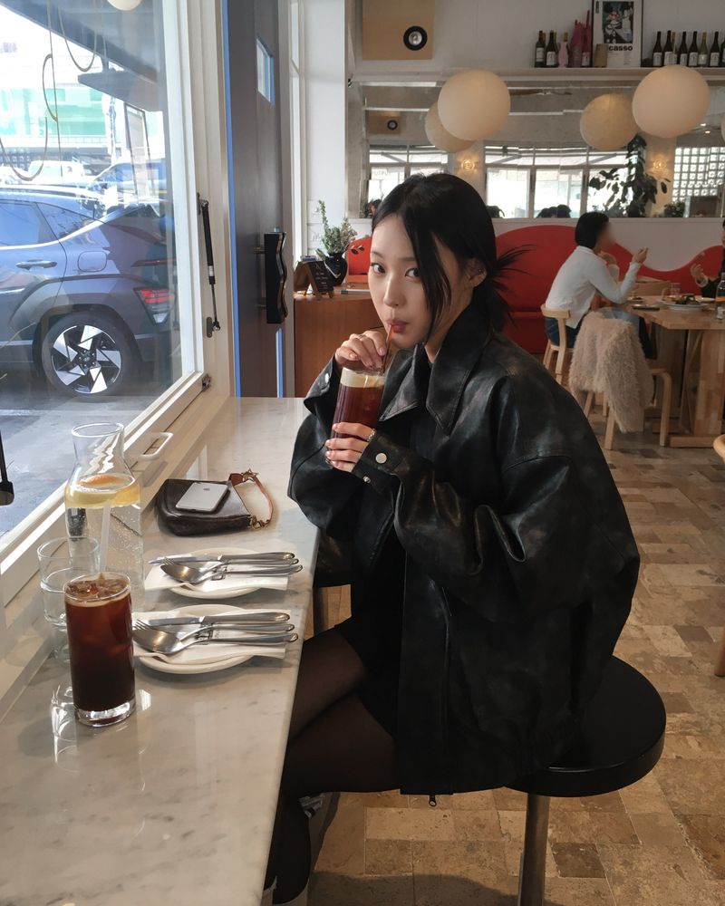 [Made] Rene leather jacket -black