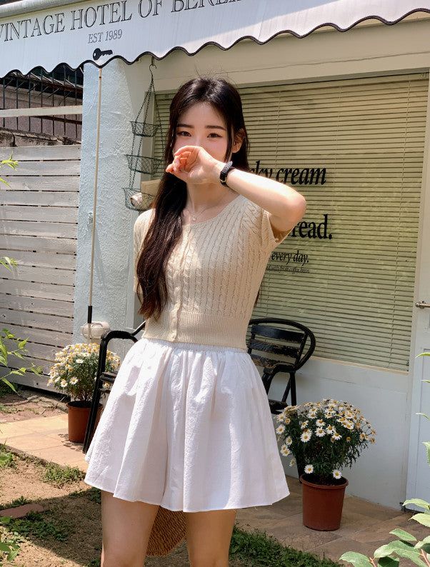 ML Summer Flare Mini Skirt Pants (2color)