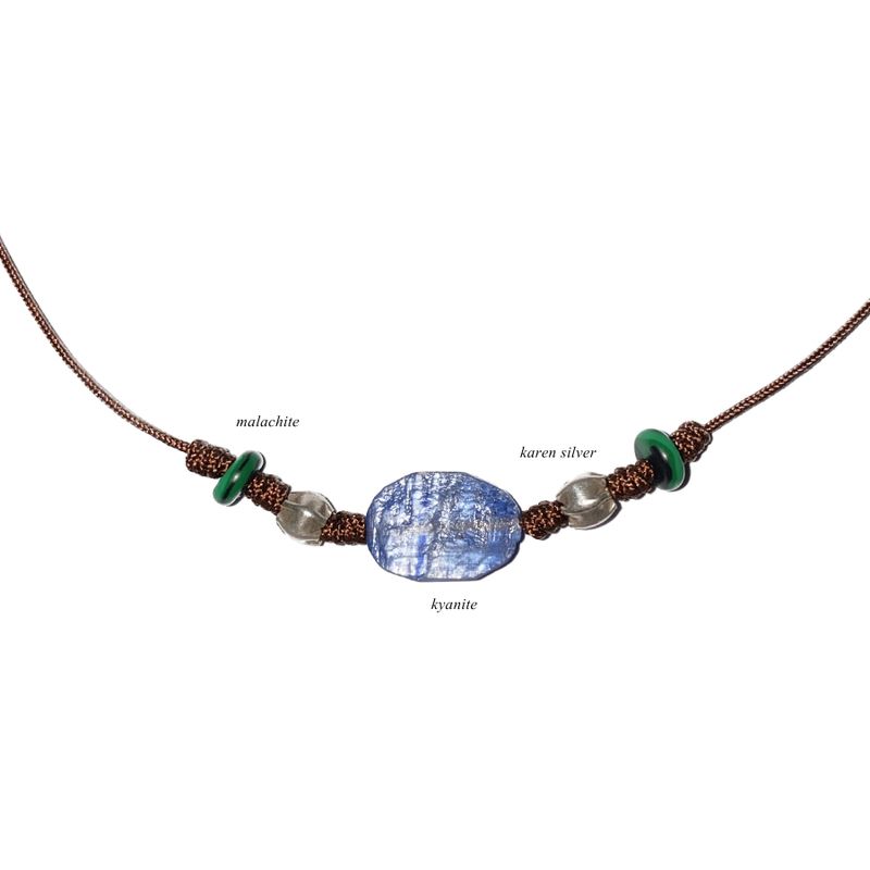 brown gemstone necklace 