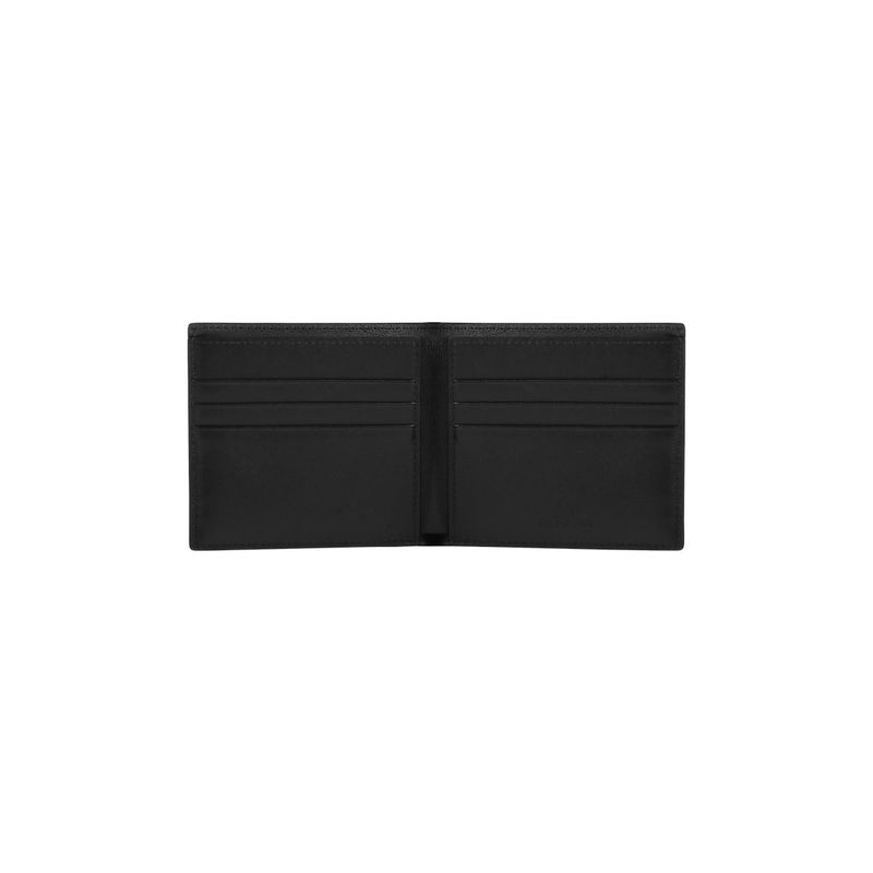 Plain Bi-fold 6CC 1/2 Wallet_Black
