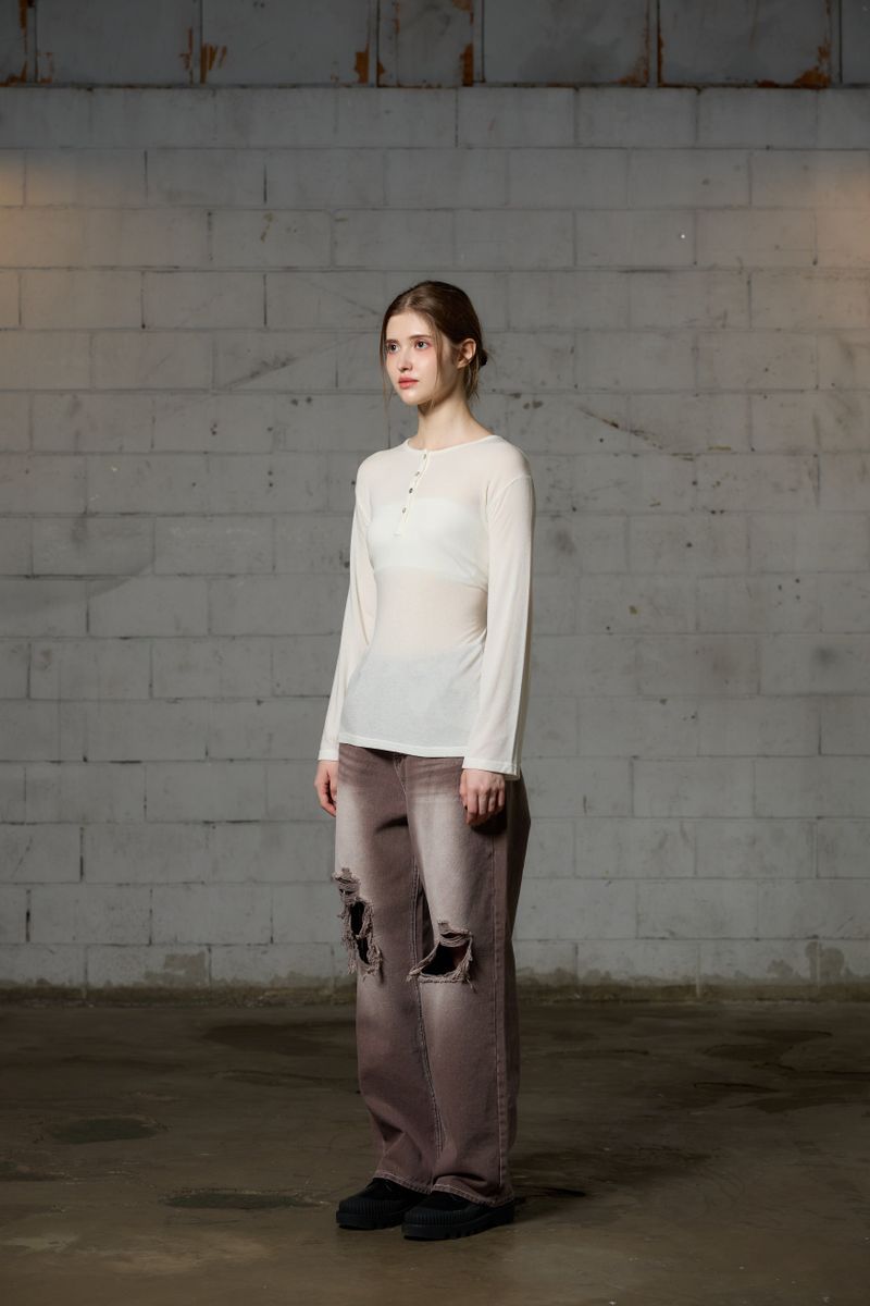 FAIRY WOOL LONG SLEEVE / IVORY
