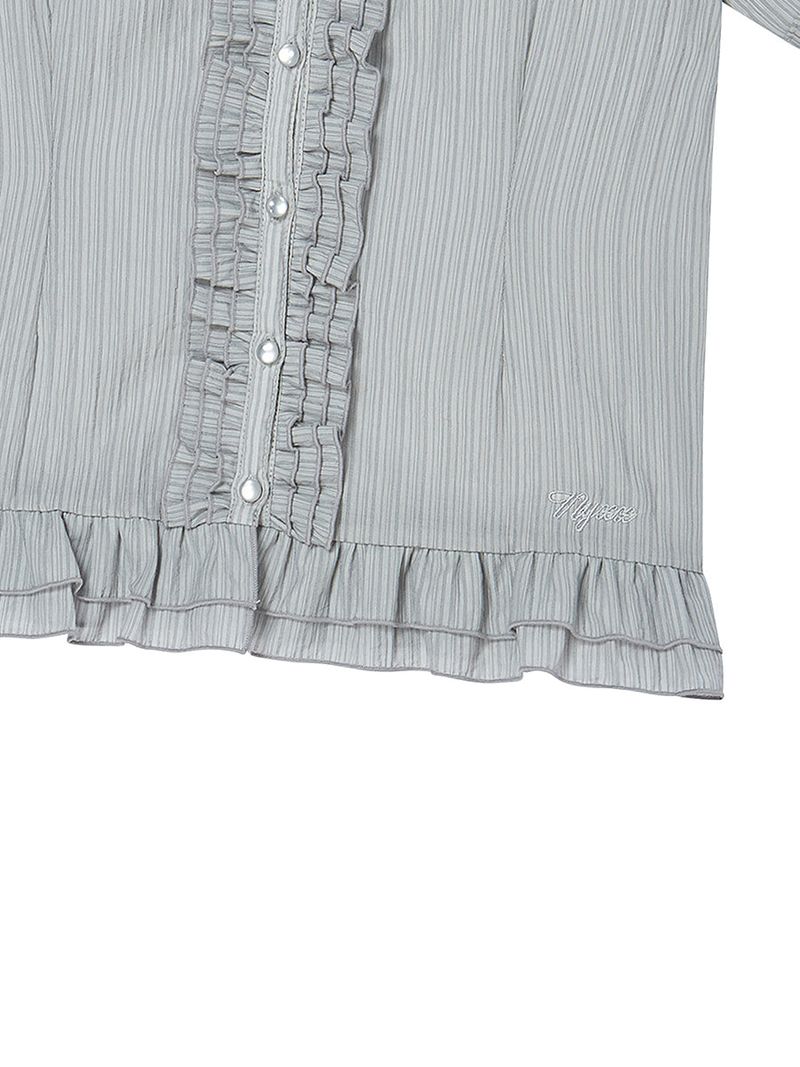 SQUARE BLOUSE GREY