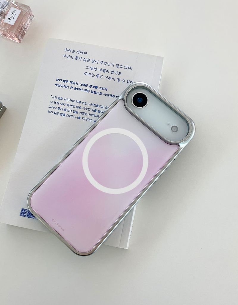 [MADE]チェリーブロッサム シルバーエポキシ MagSafe iPhoneケース