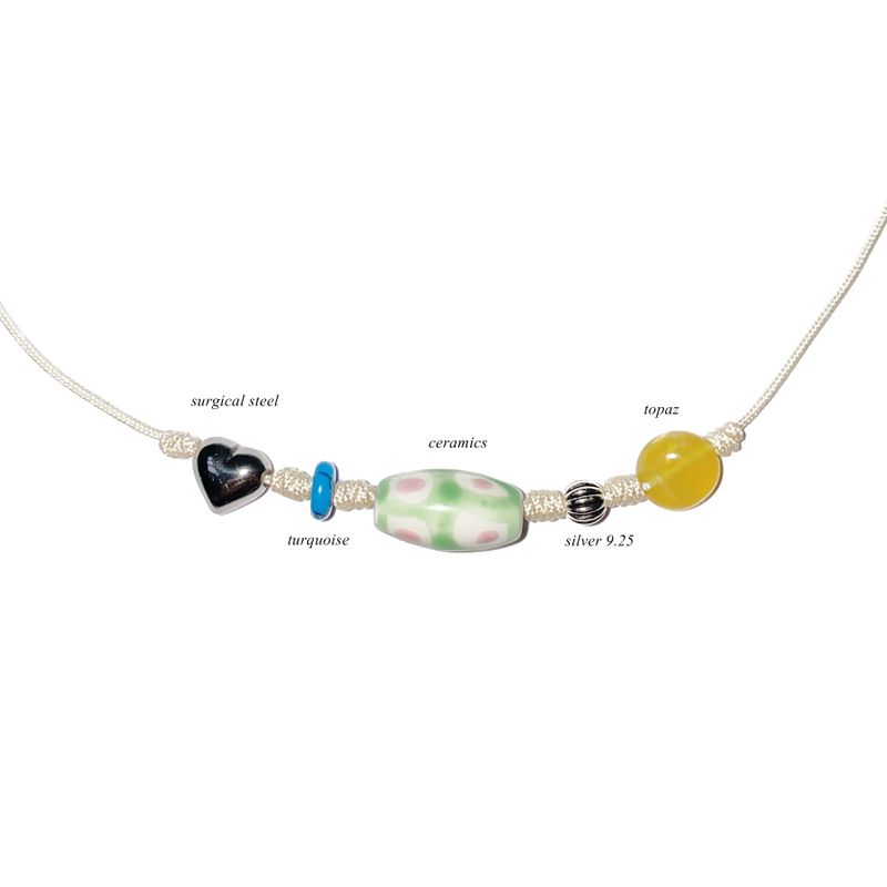 white gemstone necklace