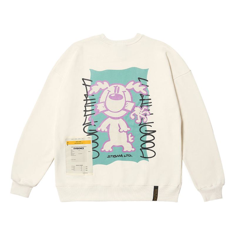 DOGGY OVERSIZED CREWNECK BLACK / IVORY