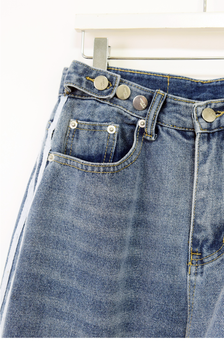 street track denim pants