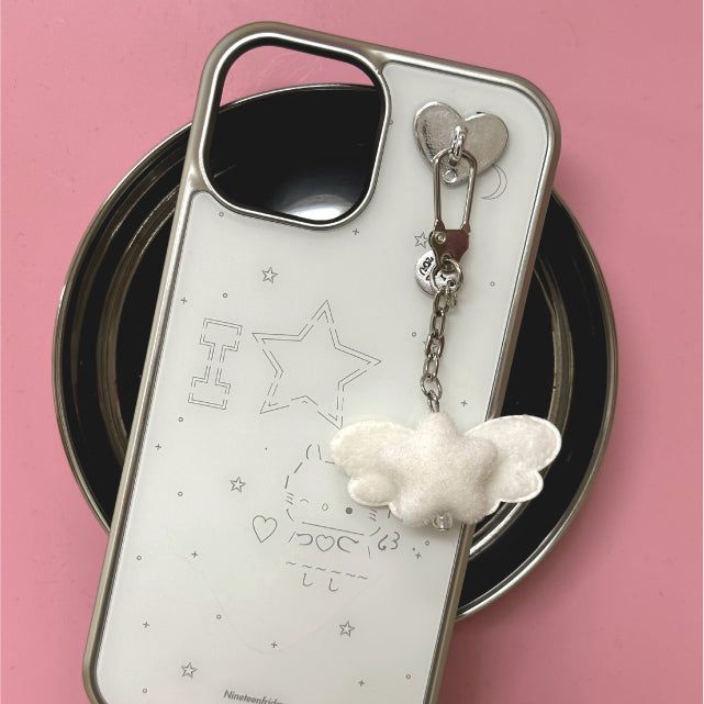 Nineteenfriday（ナインティーンフライデー）の「キーチャームセット) ラブリーエンジェルキトゥンマグセーフiPhoneケース （スマホグッズ/小物）」