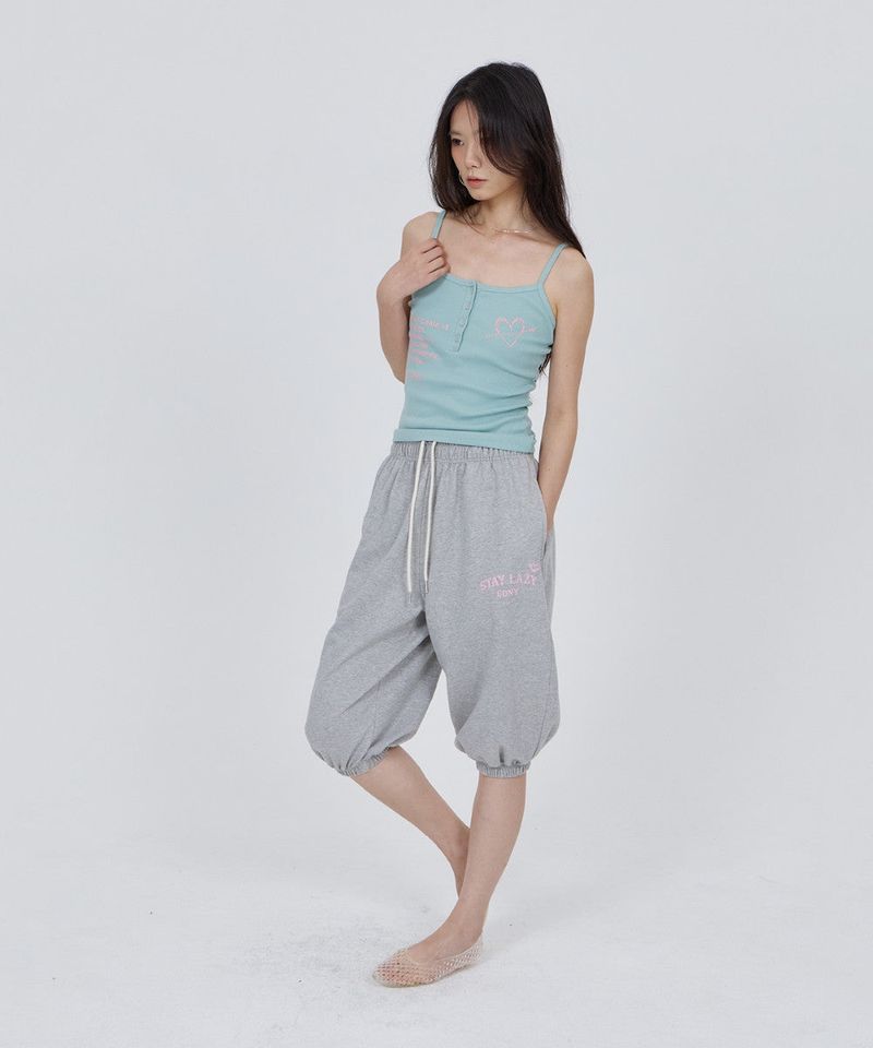 CONY LAZY CAPRI PANTS / MELANGE