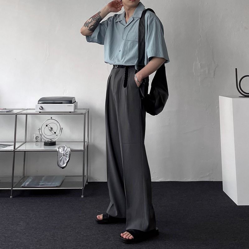 RG reverse two-tuck volume slacks (4 colors)