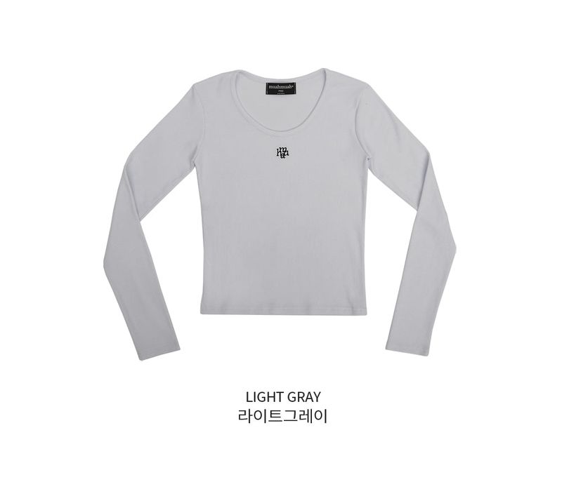 STITCH U NECK LONG SLEEVE T-SHIRT