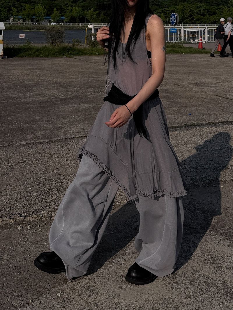 PLEATED FRILL ONEPIECE
