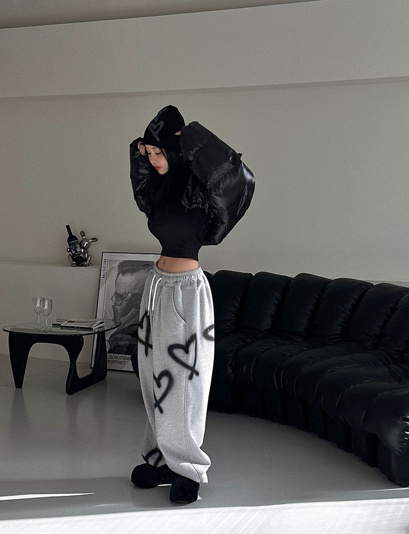 Crop cropped wellon short padded coat