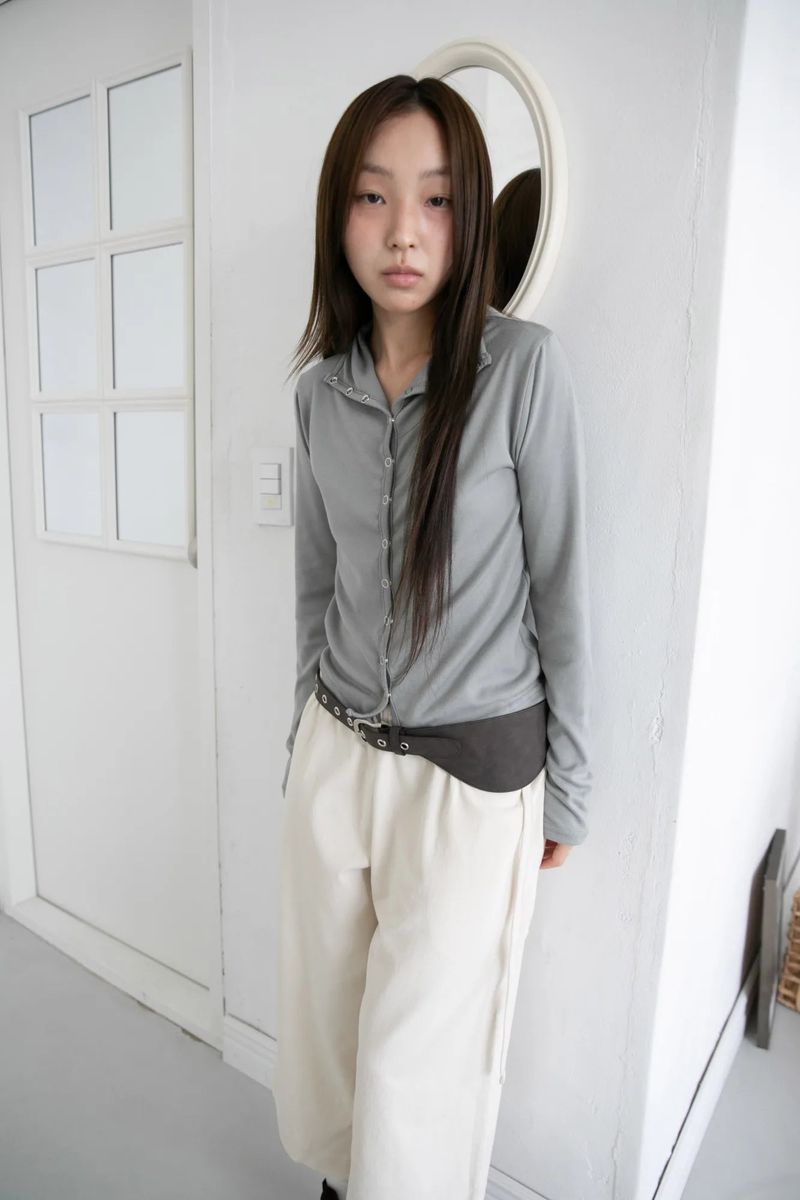 high-neck snap cardigan(3colors)