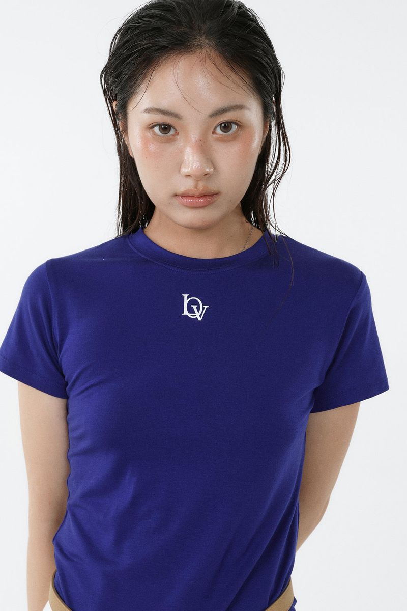 TENCEL PETIT TEE_COBALT