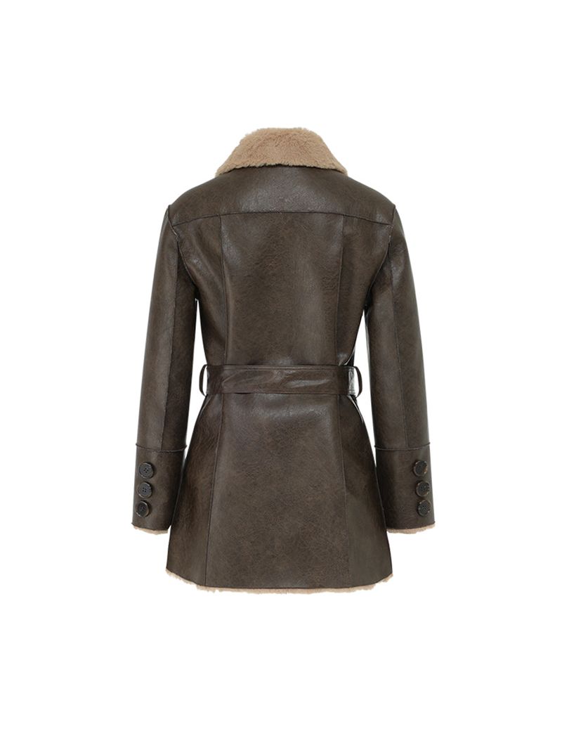 Reversible leather mustang (Brown)