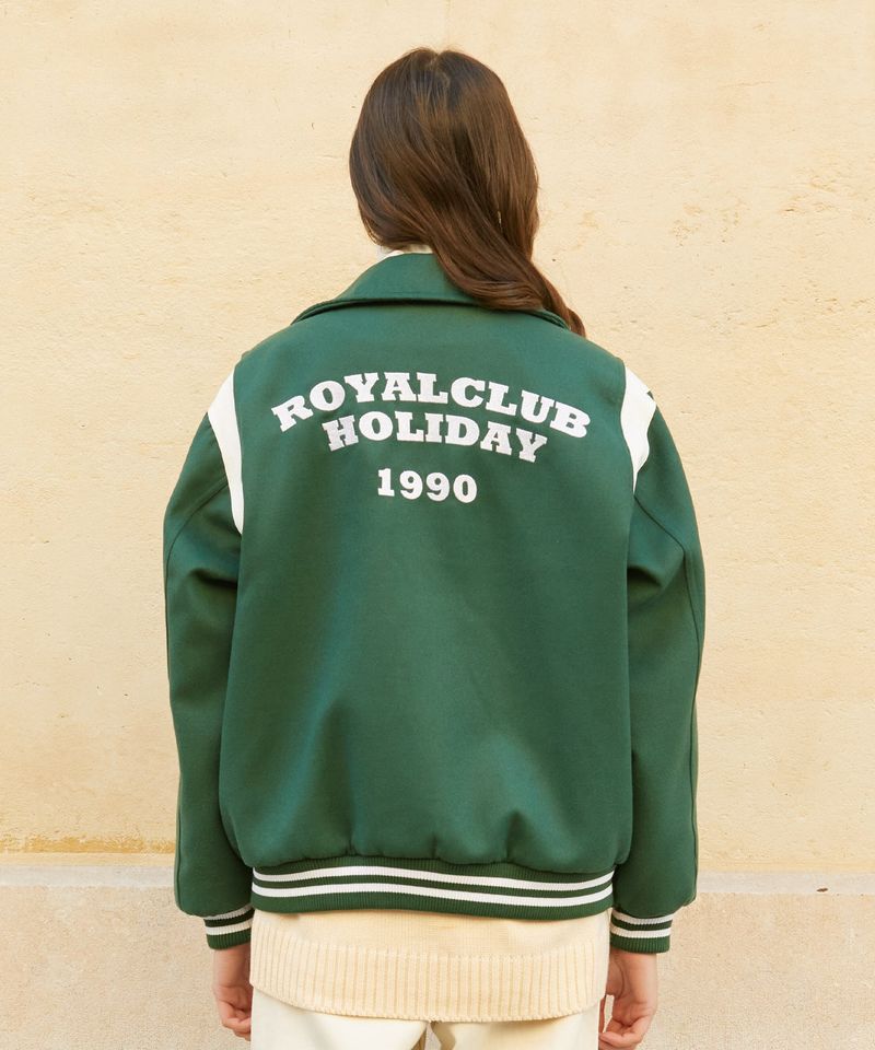RCH varsity stadium Jacket green