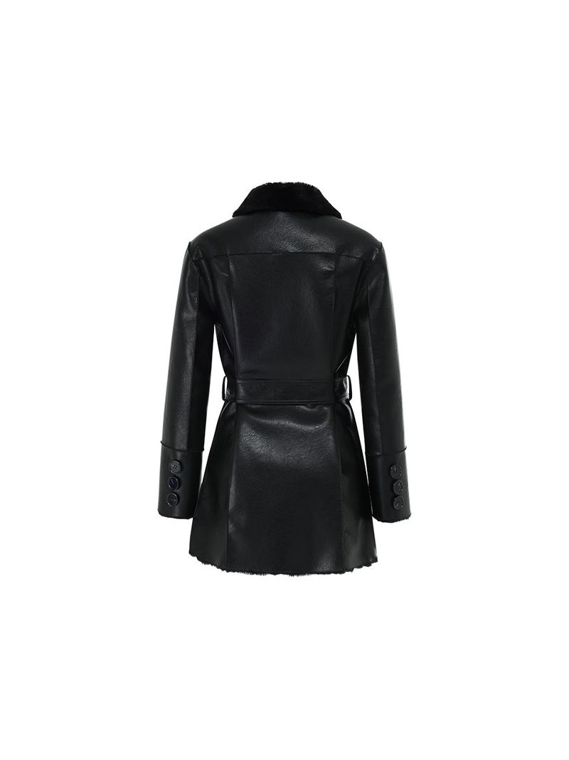 Reversible leather mustang (Black)