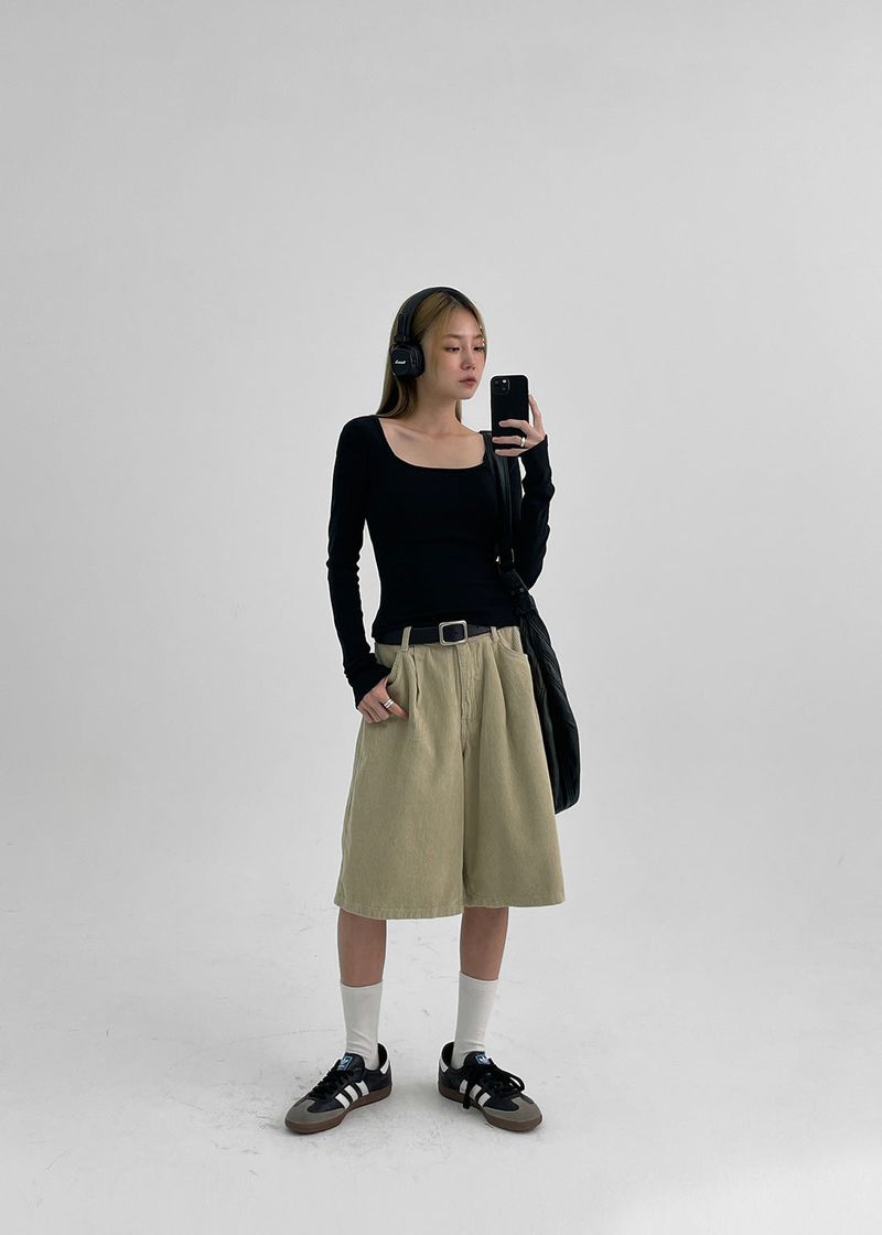 [MADE] Keyed Corduroy Bermuda Pants