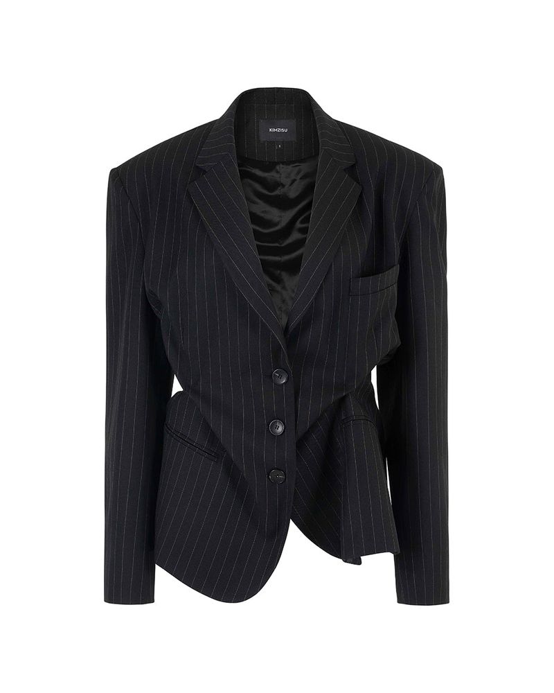 DOZI - Pinched Tailored Jacket _ Black