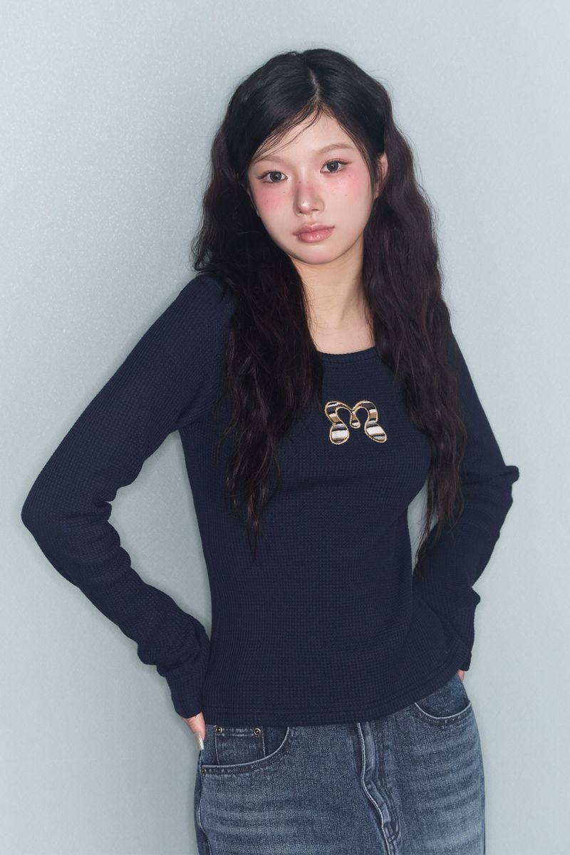 SYMBOL PATCH WAFFLE T NAVY