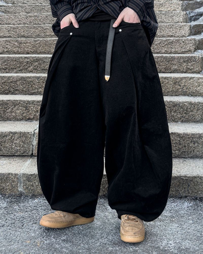 Cuff Bizo Balloon Cotton Pants