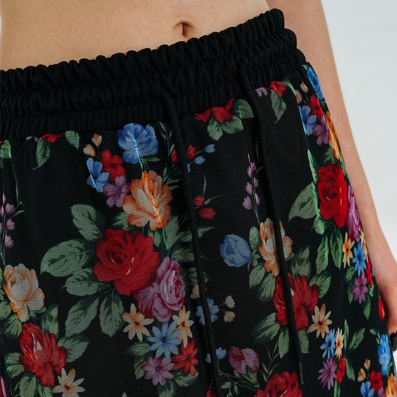Summer Mesh Sweat Skirt [Black Rose]