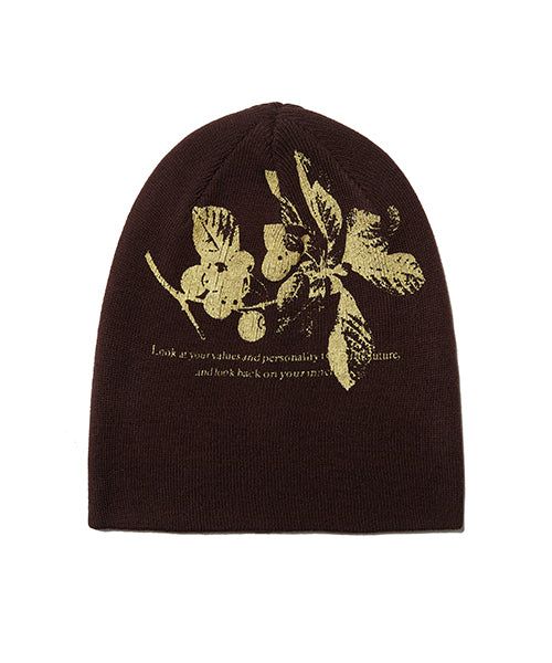 KIRSH（キルシー）の「CHERRY GRAPHIC BEANIE [BROWN]（Hats）」