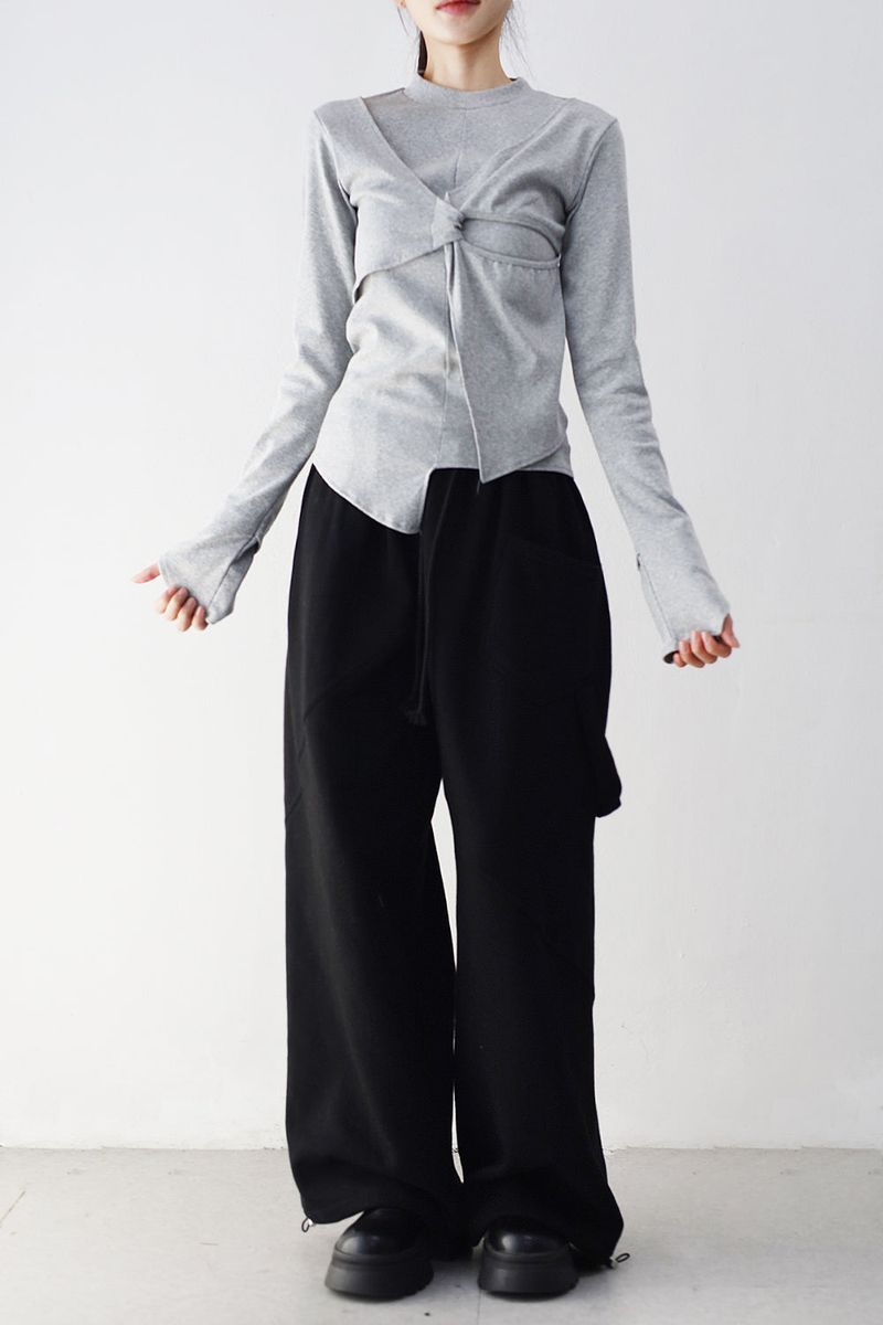 Twisted Slit T-Shirt
