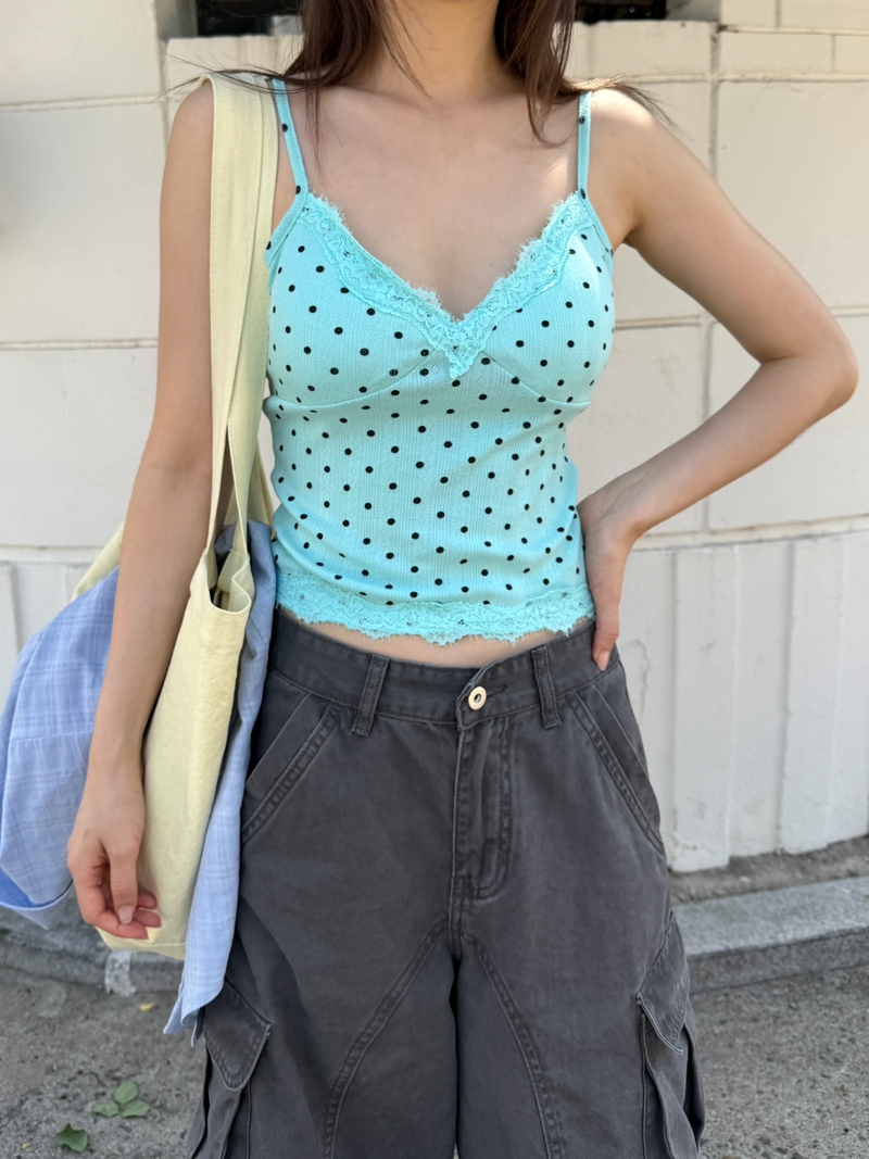 dot pad bra top