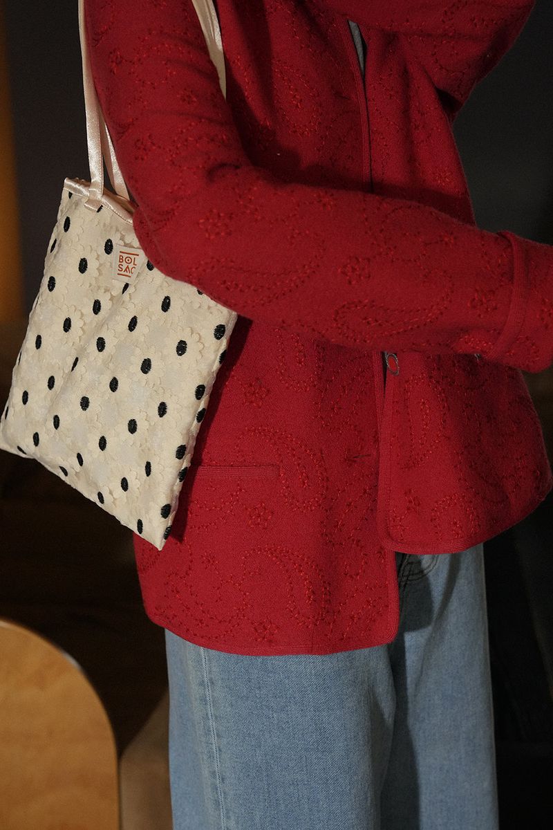 stroll bag_white flower