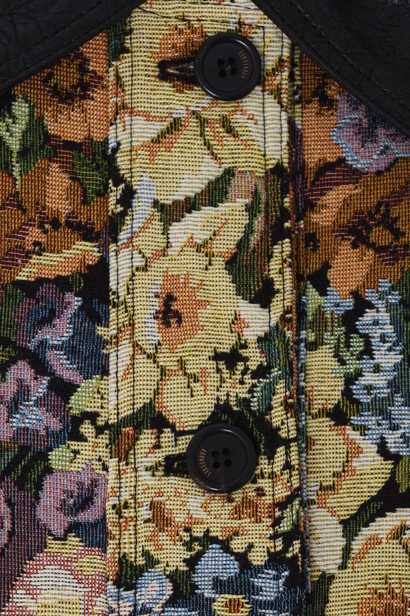 Flower Jacquard Half Jacket (multi)
