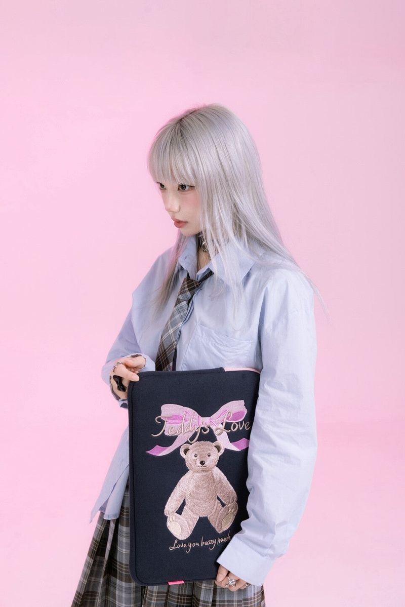 Teddys IPAD/LAPTOP Pouch 15 inch (NAVY)