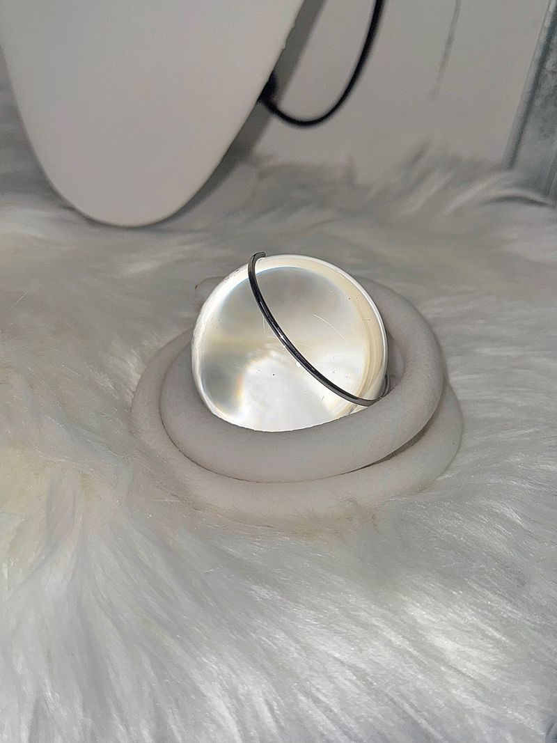 Silver minimal bangle bracelet