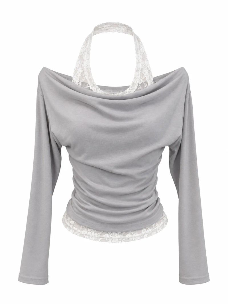 Lace Halter Layered T